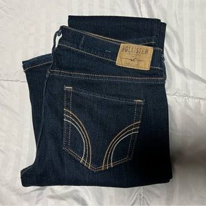 Hollister dark wash jeans - cali flare / low rise - size 1R - 25W 33 L